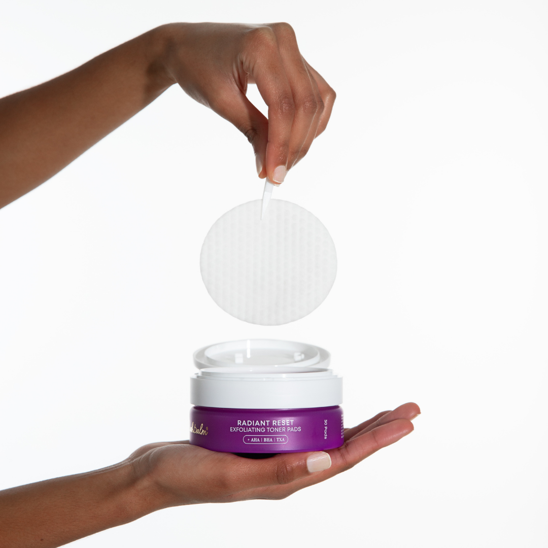 Beach Haven radiant reset exfoliating toner pads lifestyle use